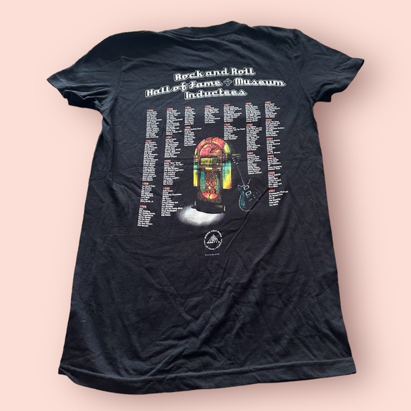 American Apparel Classic Girl Black Rock And Roll Hall Of Fame Museum Tee Small - Picture 5 of 7